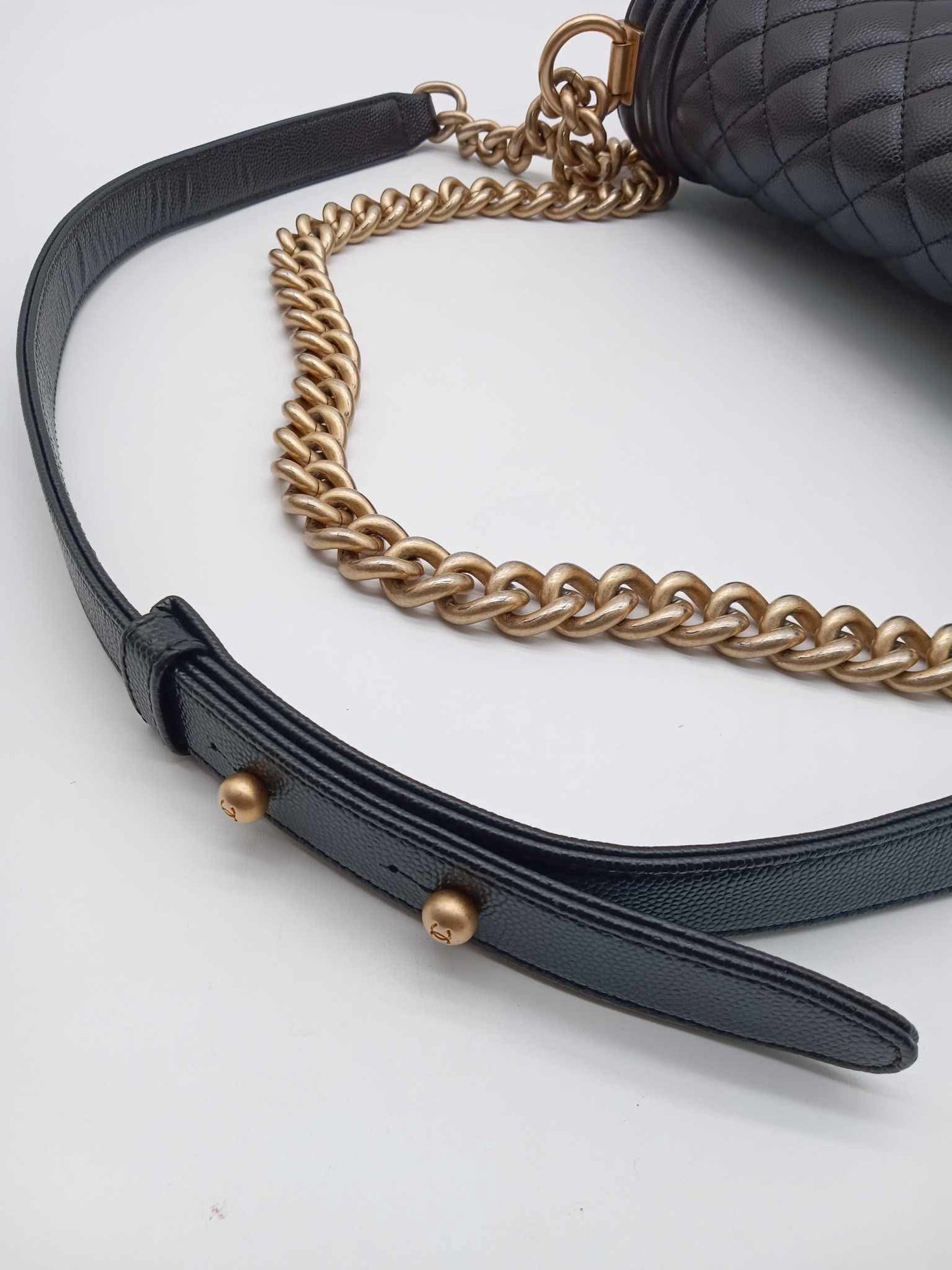 CHANEL Caviar Quilted Leboy