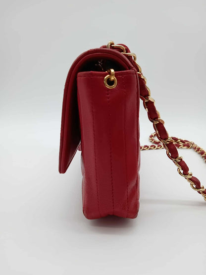 CHANEL Lamb Quilted Rectangular Vintage Flap