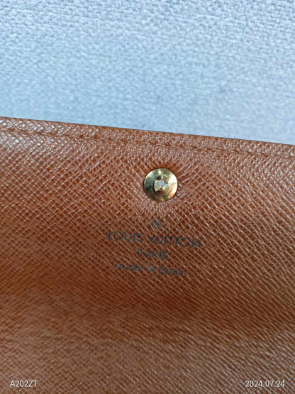 LOUIS VUITTON Monogram Porte Monnaie Long Wallet
