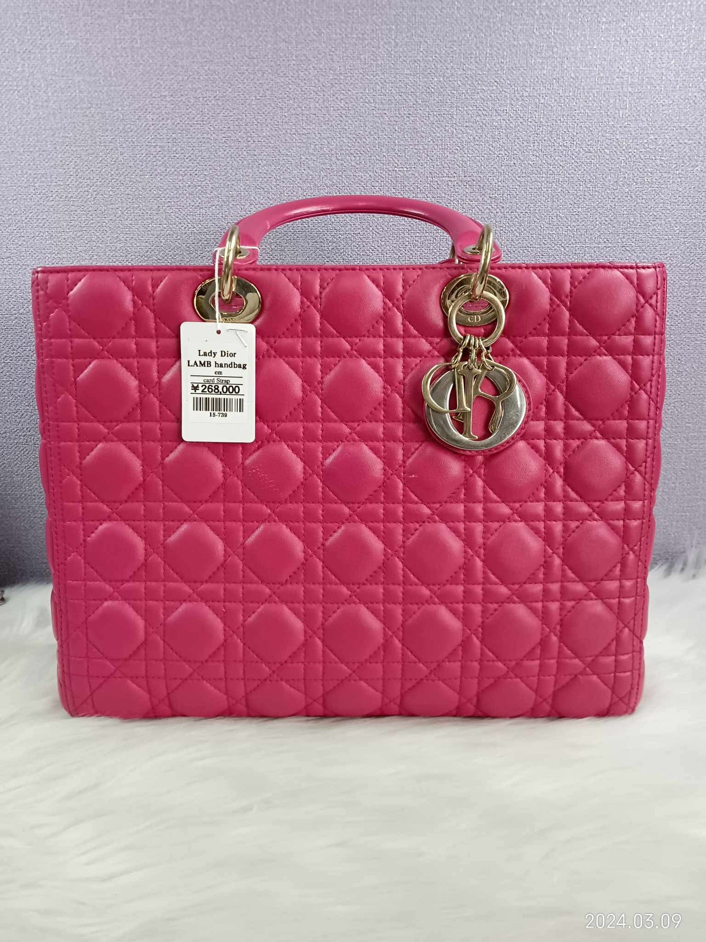 DIOR Lady Lambskin Cannage