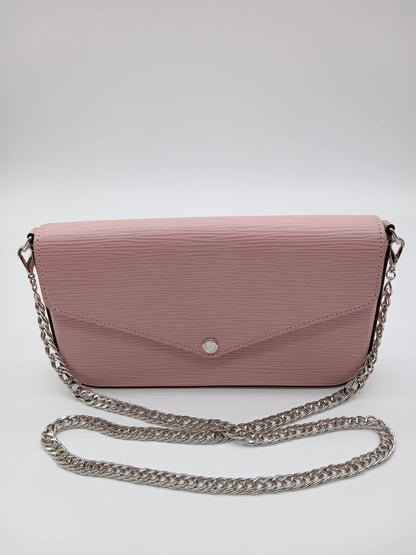LOUIS VUITTON Epi Rose Ballerine Pochette Felicie