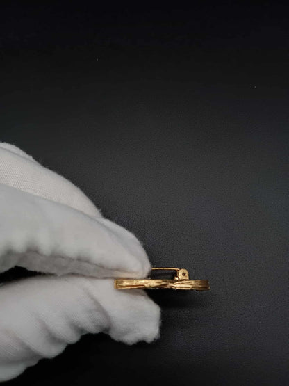 CHANEL Coco Mark Rhinestone Brooch