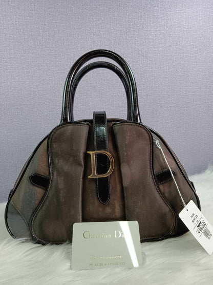 DIOR Double Saddle Bowler Bag