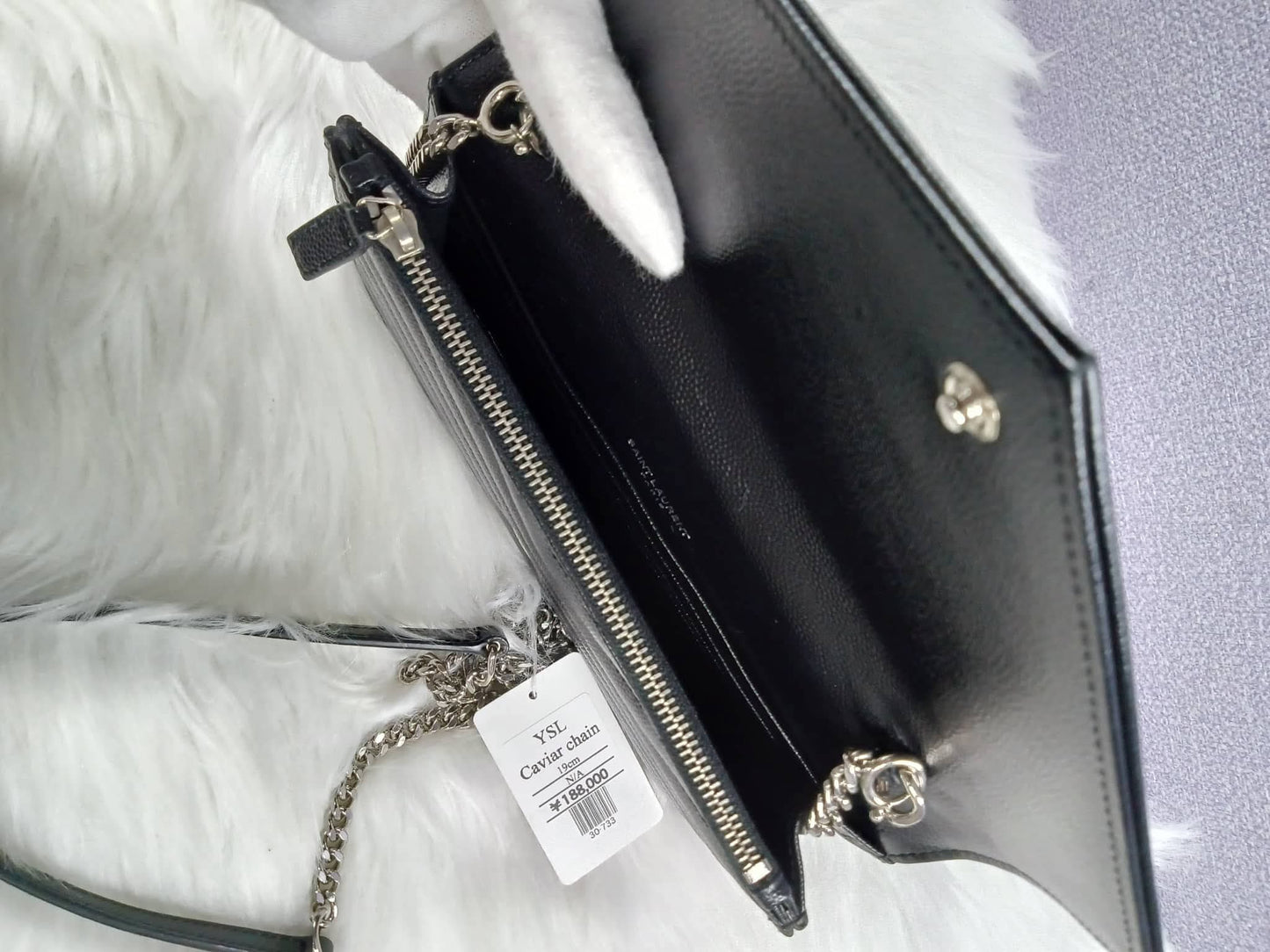 YSL Cassandra Envelope Wallet On Chain