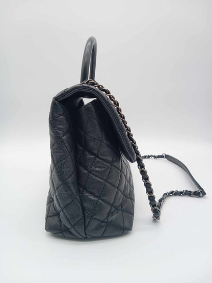 CHANEL Caviar Quilted Top Handle