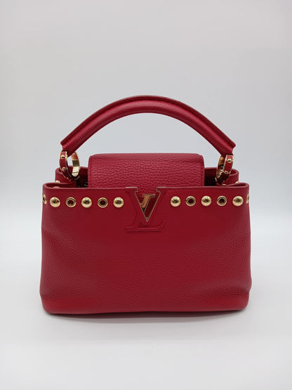 LOUIS VUITTON Scarlet Red Capucines BB
