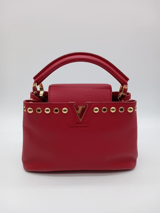 LOUIS VUITTON Scarlet Red Capucines BB