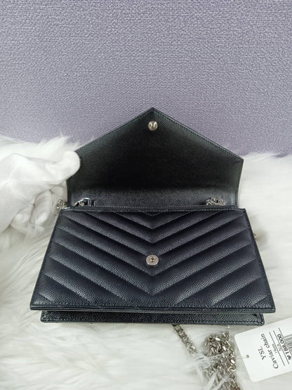 YSL Cassandra Envelope Wallet On Chain
