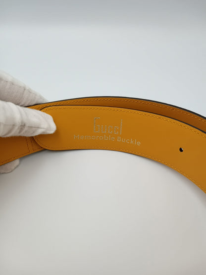 GUCCI G Buckle Two Toned Belt