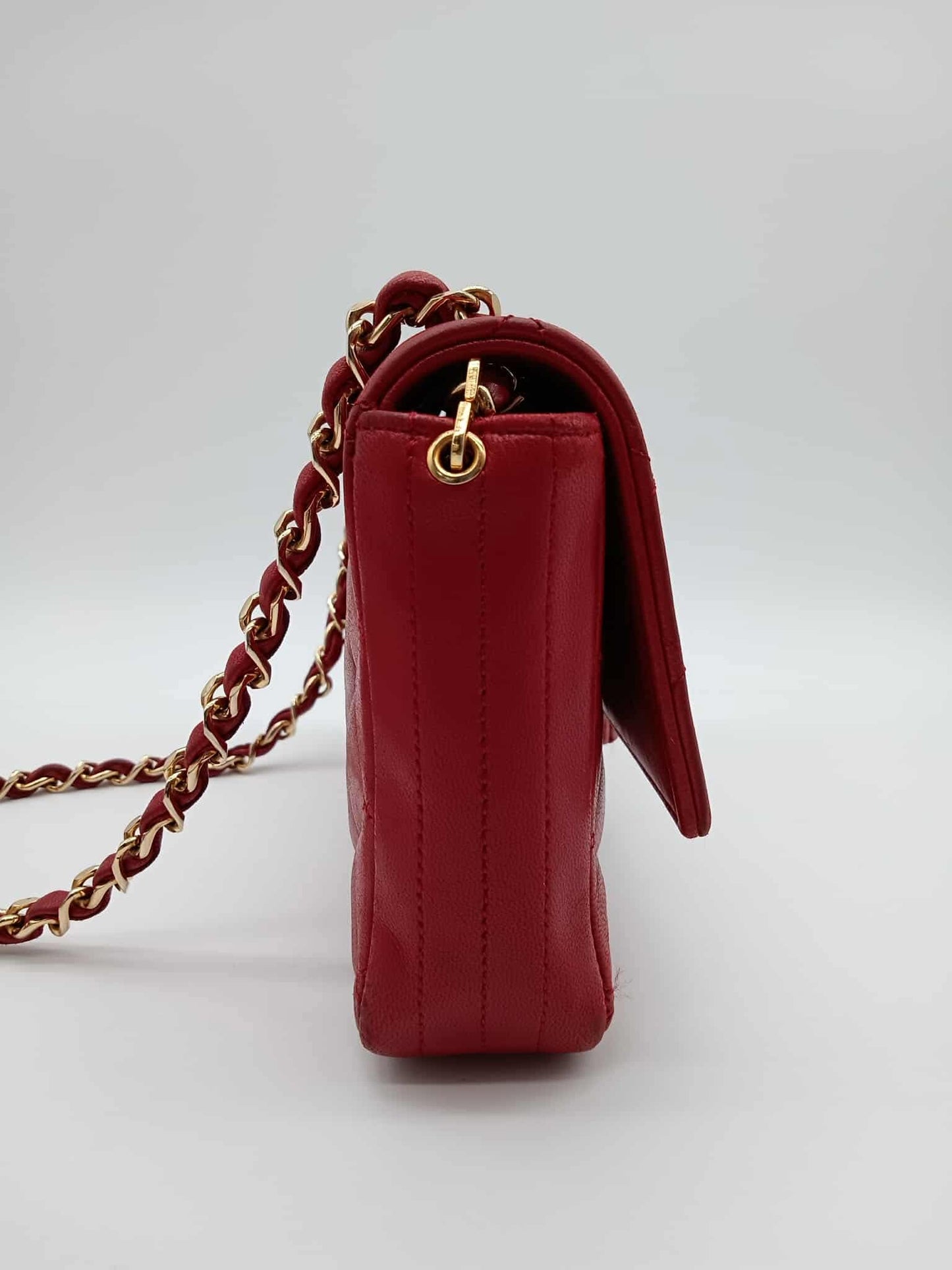 CHANEL Lamb Quilted Rectangular Vintage Flap