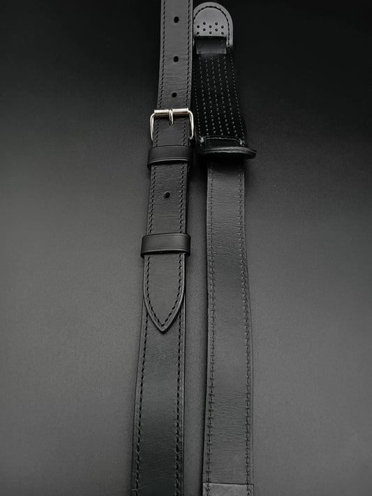 LOUIS VUITTON Black Leather Strap