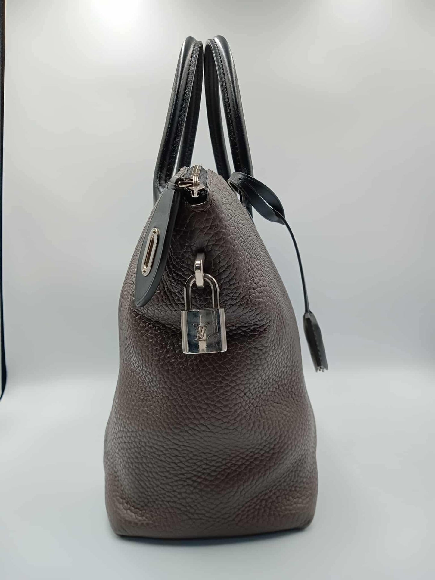 LOUIS VUITTON Bicolor Taurillon Cuir Soft Lockit PM
