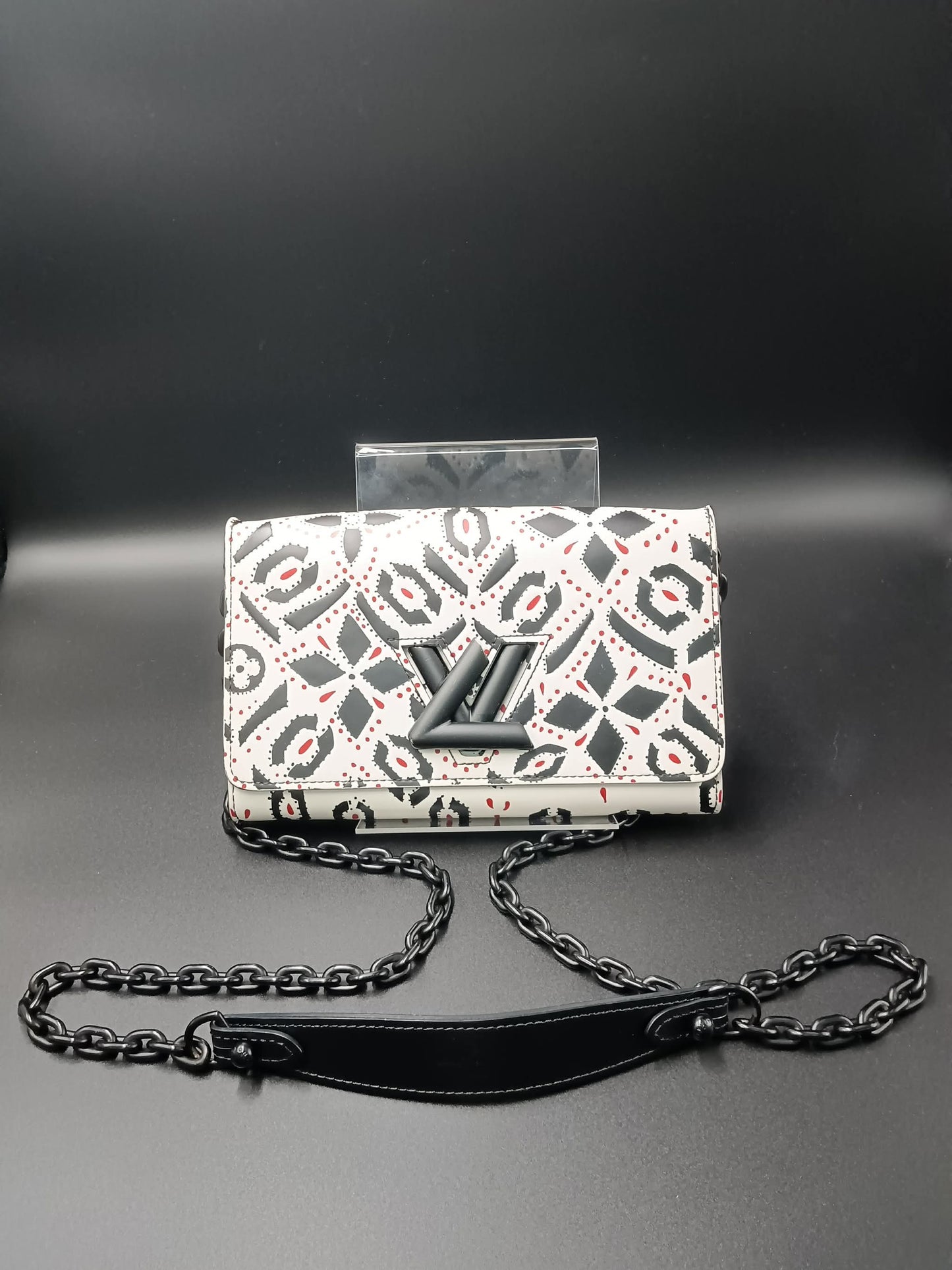 LOUIS VUITTON Graphic Print Twist Chain Bag