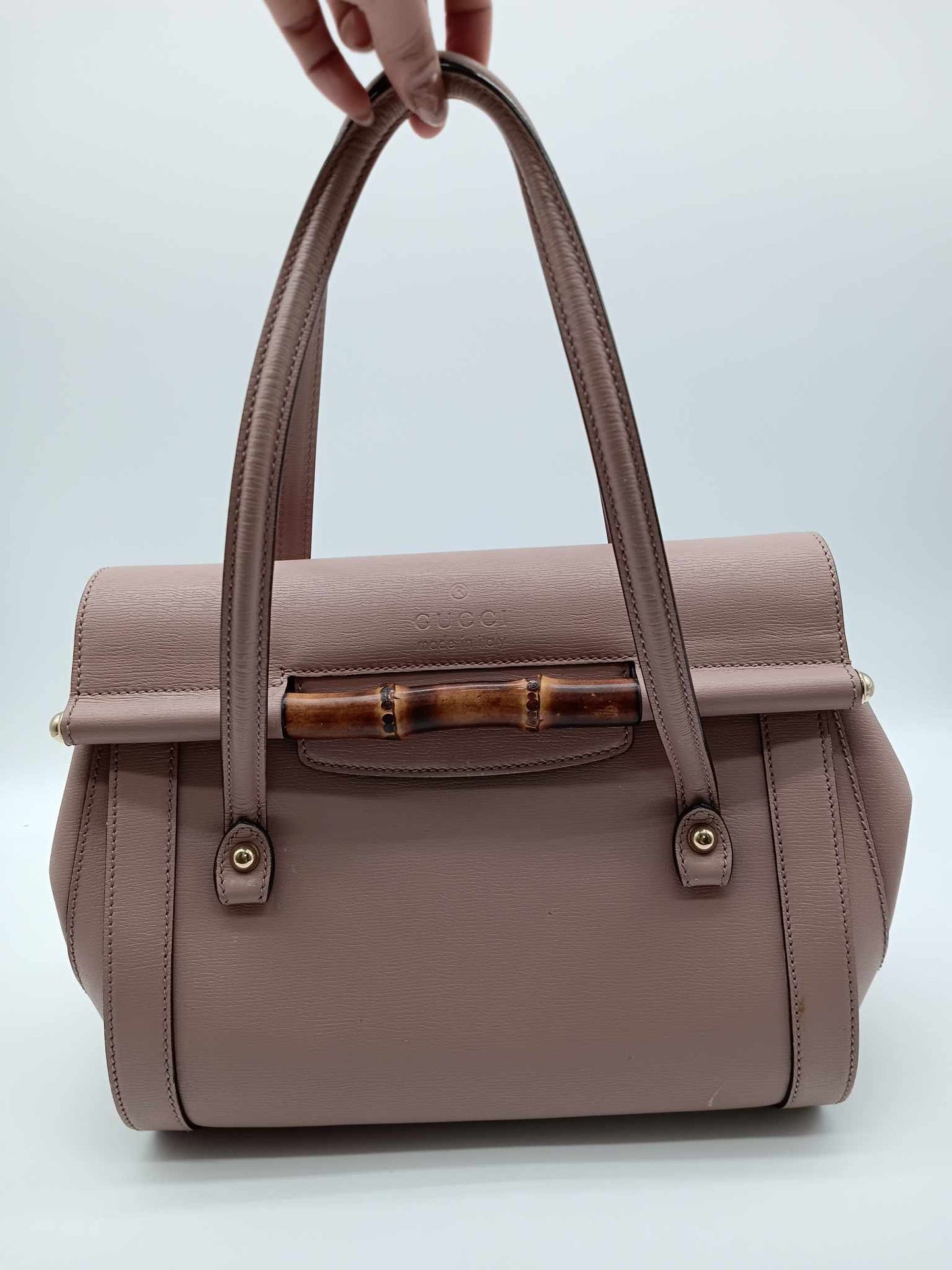 GUCCI Bamboo Bullet Top Handle Bag