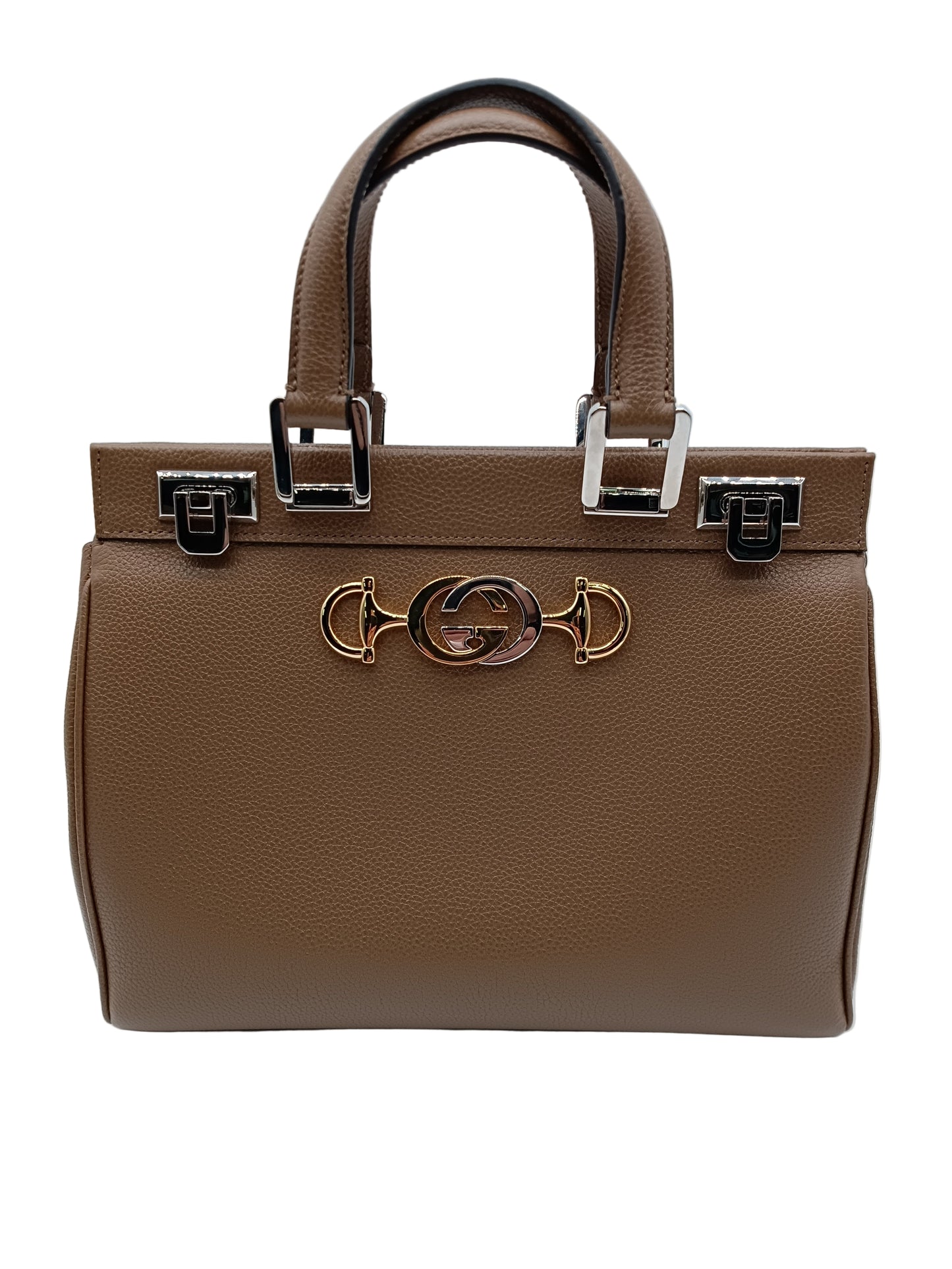 GUCCI Interlocking GG Horsebit Zumi Top Handle