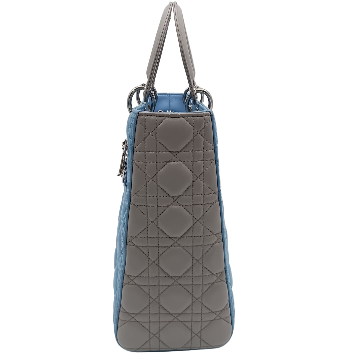 DIOR Lamb Lady Dior Cannage Bicolor