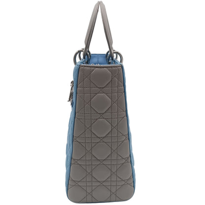 DIOR Lamb Lady Dior Cannage Bicolor