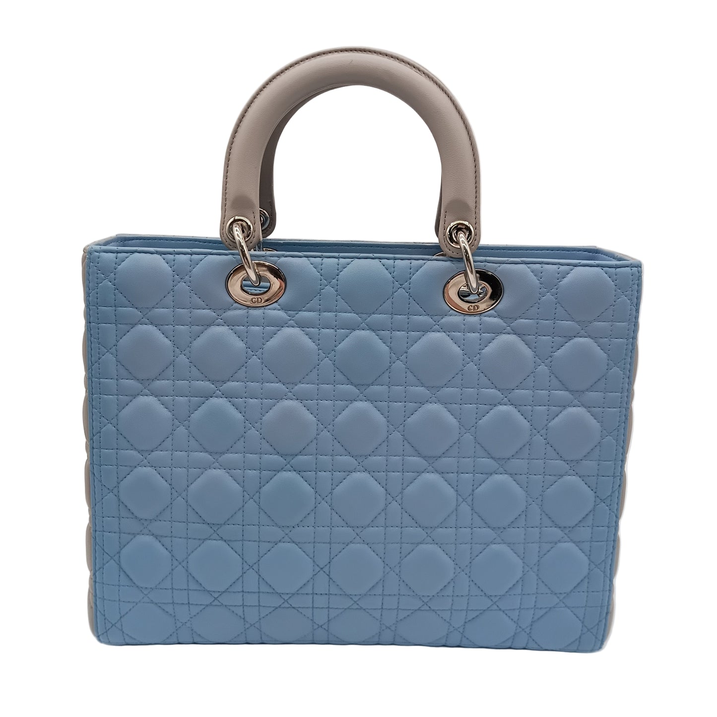 DIOR Lamb Lady Dior Cannage Bicolor