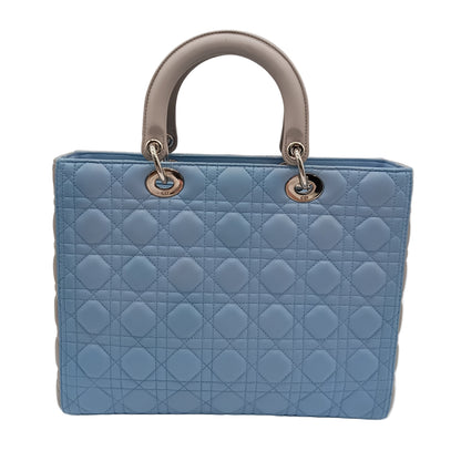 DIOR Lamb Lady Dior Cannage Bicolor