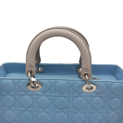 DIOR Lamb Lady Dior Cannage Bicolor