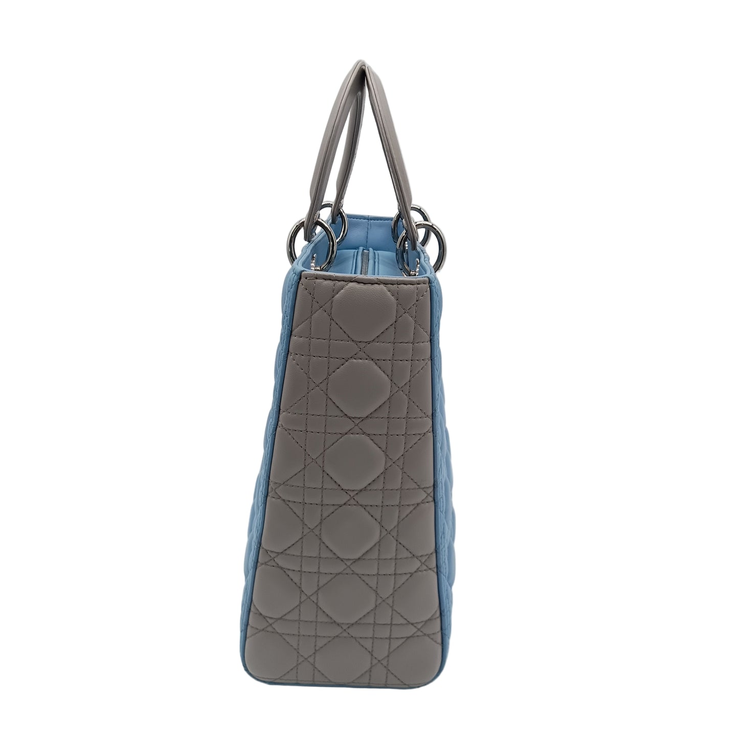 DIOR Lamb Lady Dior Cannage Bicolor