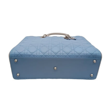 DIOR Lamb Lady Dior Cannage Bicolor