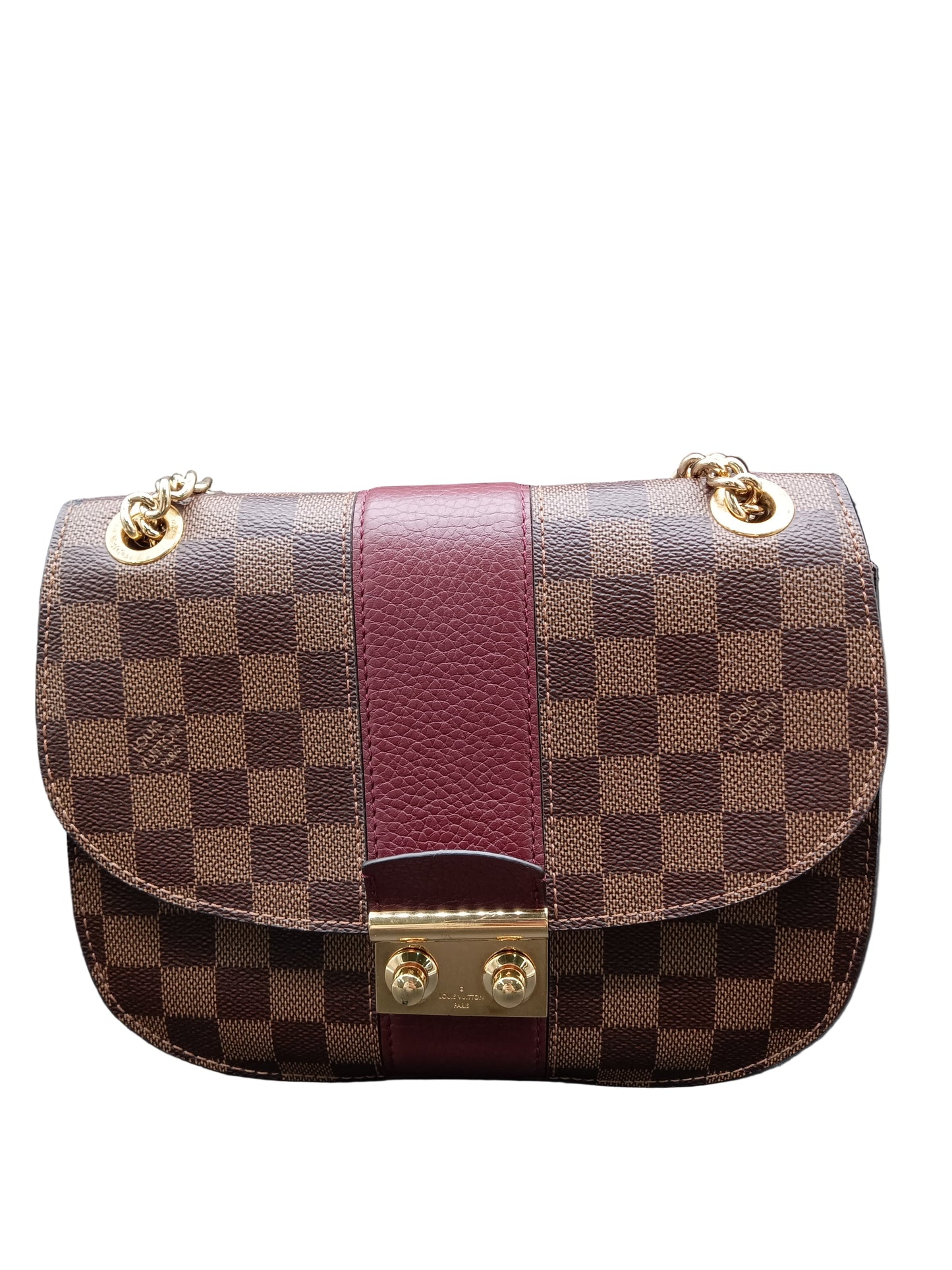 LOUIS VUITTON Damier Ebene Cuir Taurillon Wight