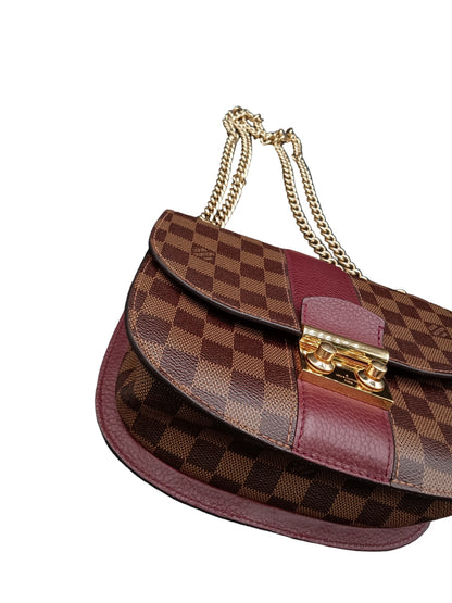 LOUIS VUITTON Damier Ebene Cuir Taurillon Wight