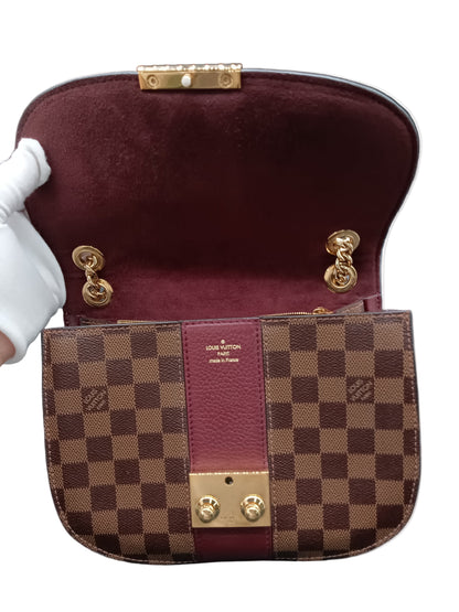 LOUIS VUITTON Damier Ebene Cuir Taurillon Wight