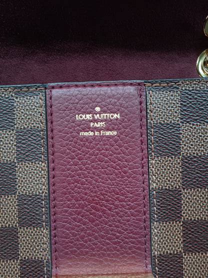 LOUIS VUITTON Damier Ebene Cuir Taurillon Wight