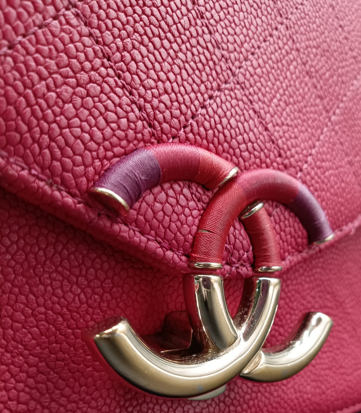 CHANEL Caviar Coco Mark Stitch