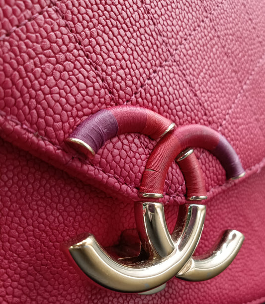 CHANEL Caviar Coco Mark Stitch