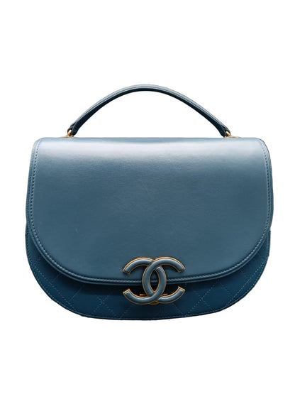 CHANEL Calfskin Goatskin Coco Curve Flap