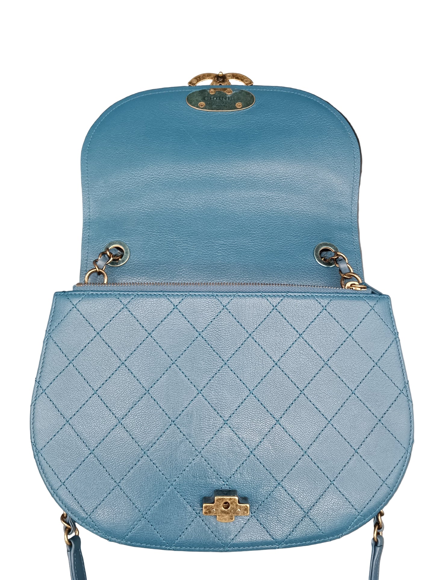CHANEL Calfskin Goatskin Coco Curve Flap