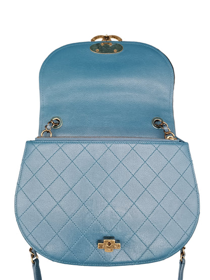CHANEL Calfskin Goatskin Coco Curve Flap