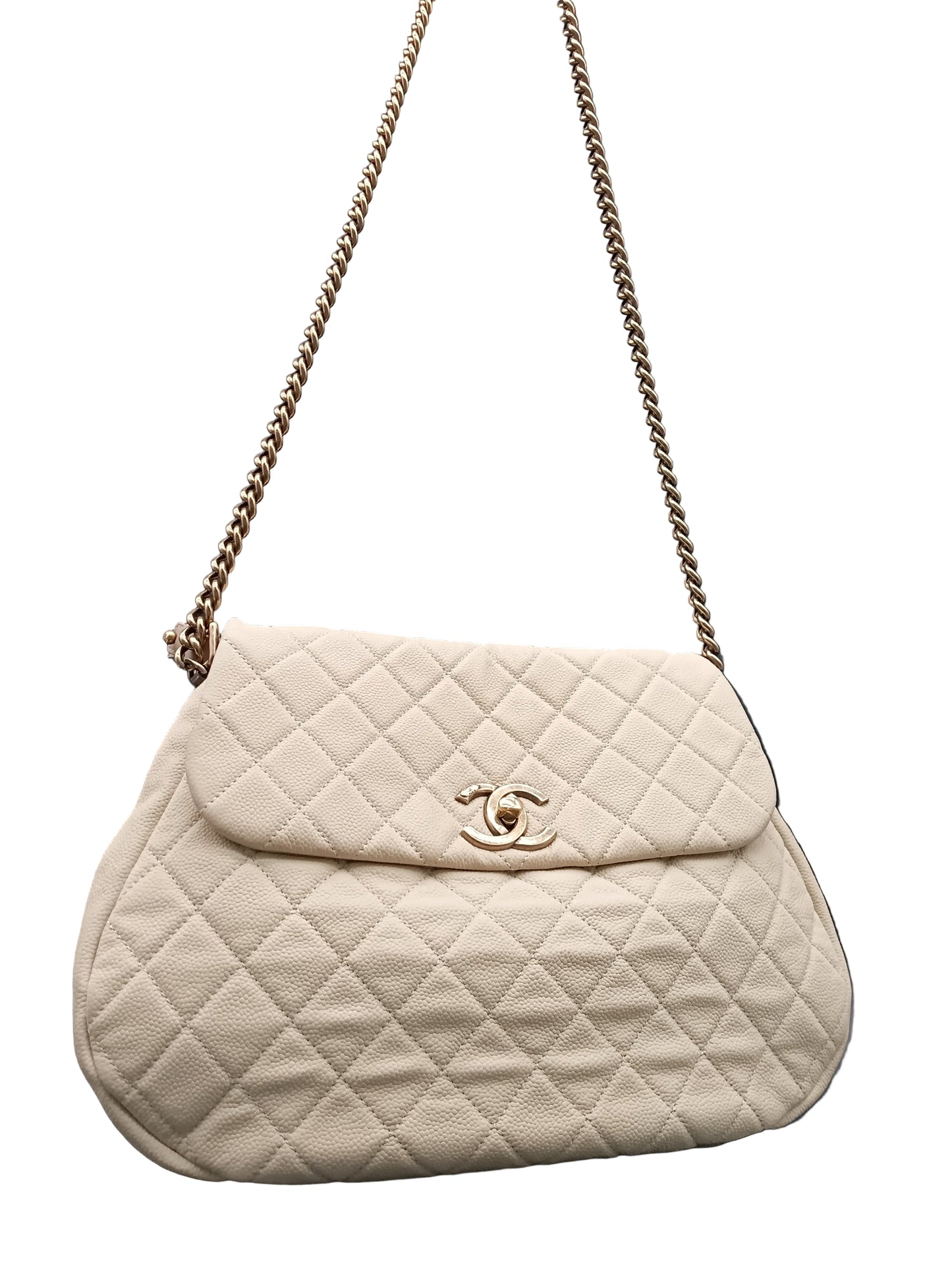 CHANEL Caviar Country Chic Messenger Bag