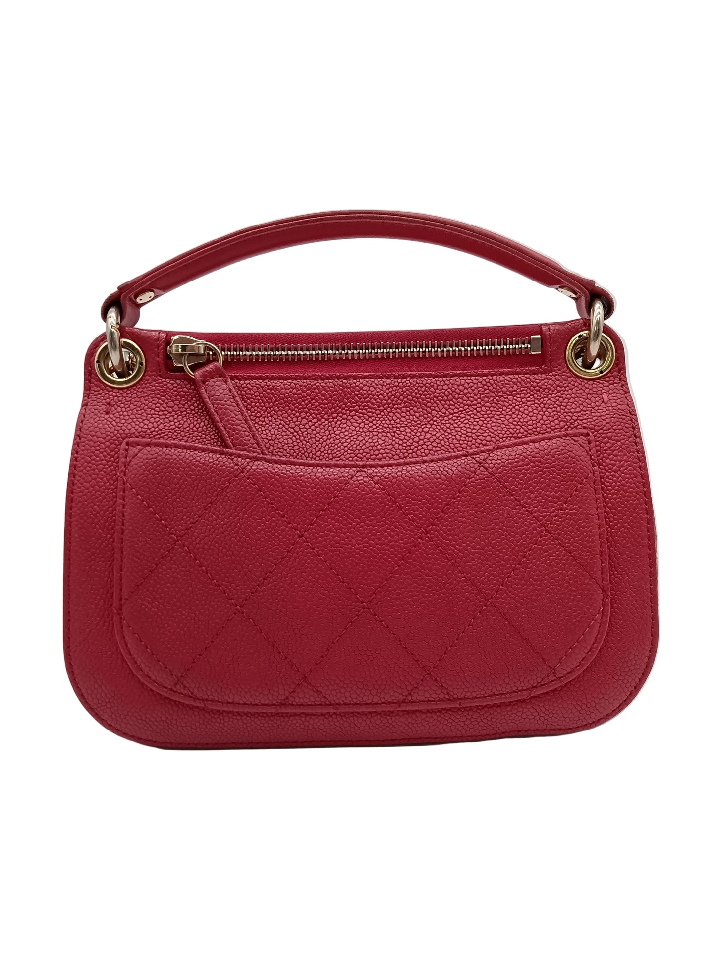 CHANEL Caviar Top Handle Flap