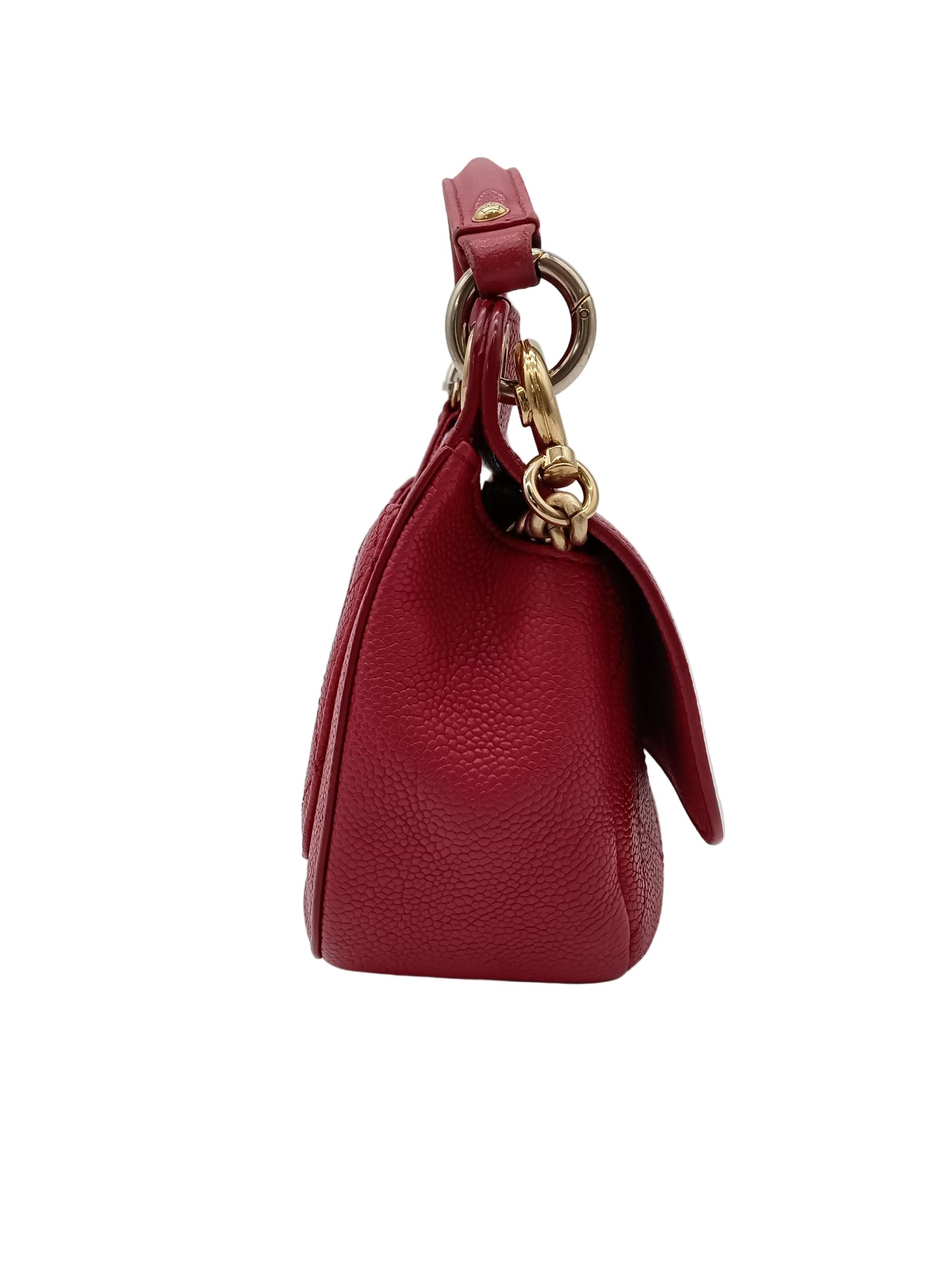 CHANEL Caviar Top Handle Flap