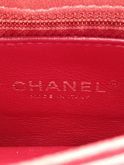 CHANEL Lambskin Coco Chevron Envelope Flap