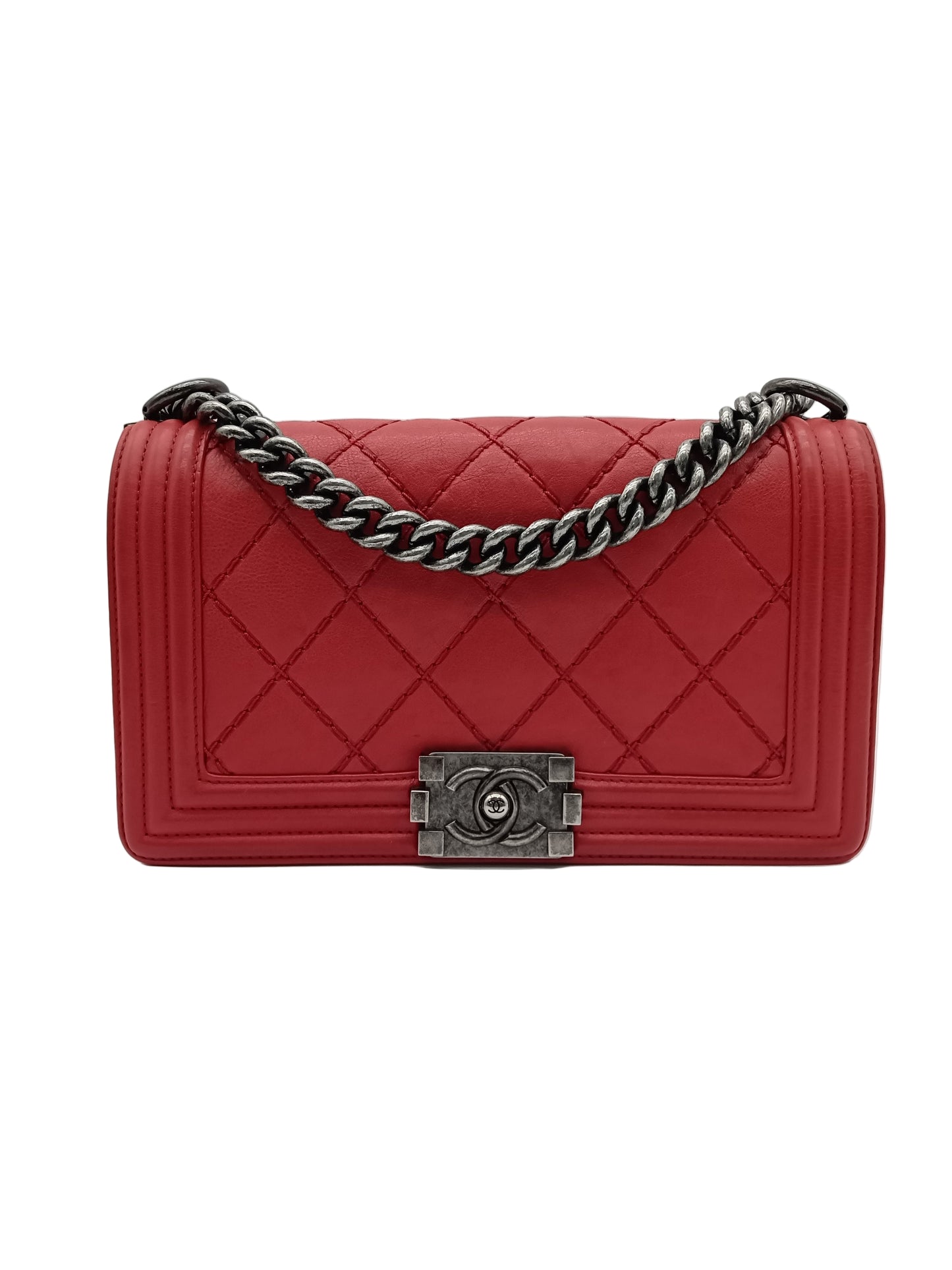 CHANEL Calfskin Wildstitch Leboy