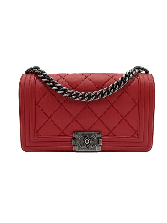 CHANEL Calfskin Wildstitch Leboy