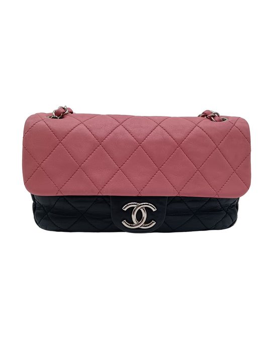 CHANEL Lamb Bicolor Flap