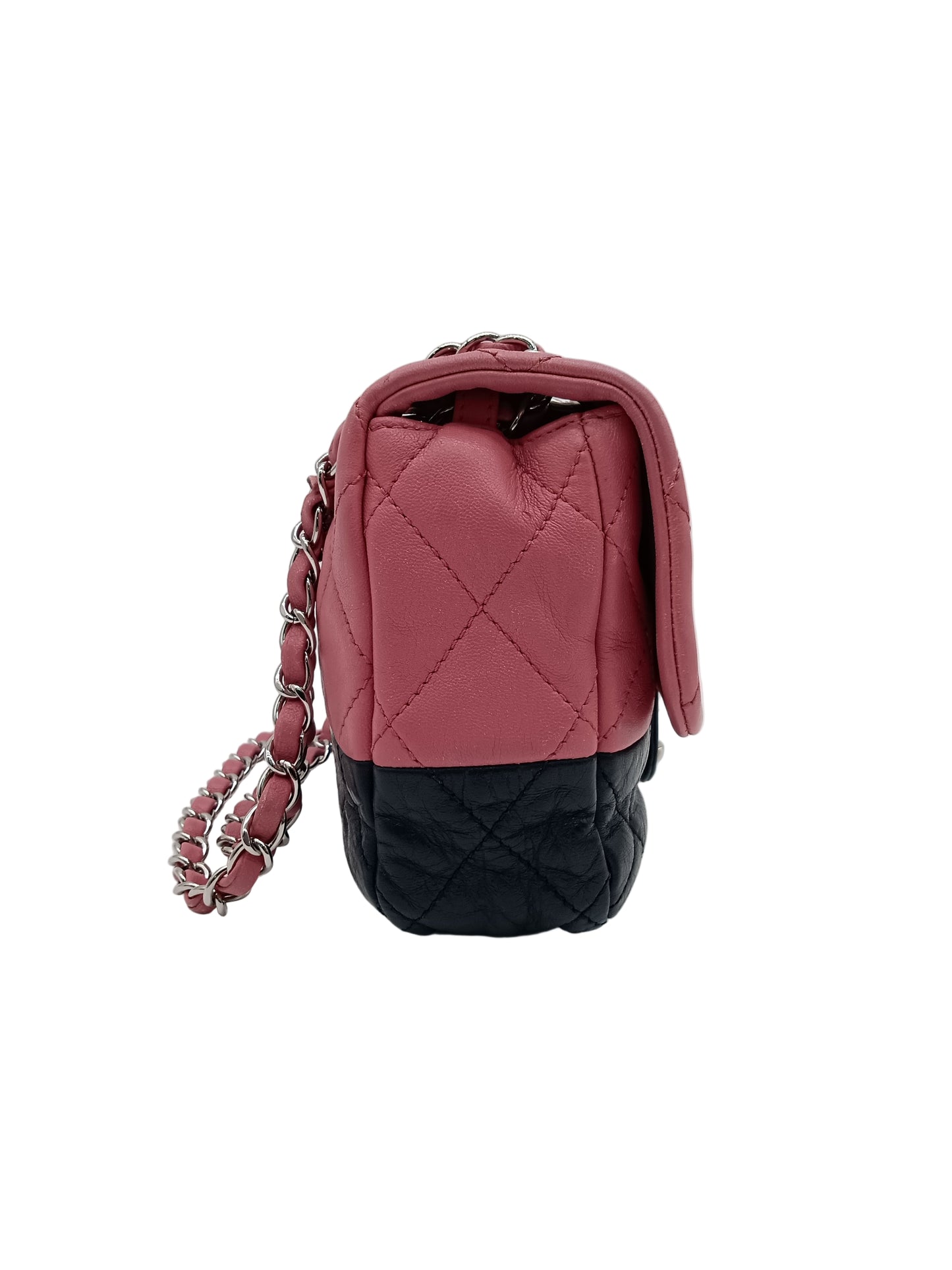 CHANEL Lamb Bicolor Flap