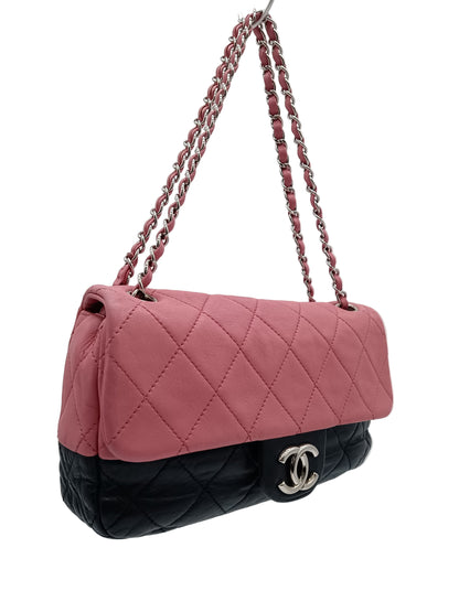 CHANEL Lamb Bicolor Flap
