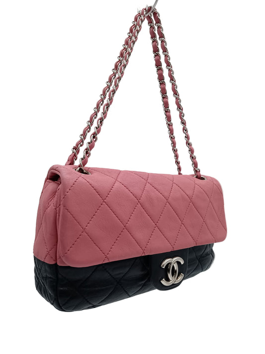 CHANEL Lamb Bicolor Flap
