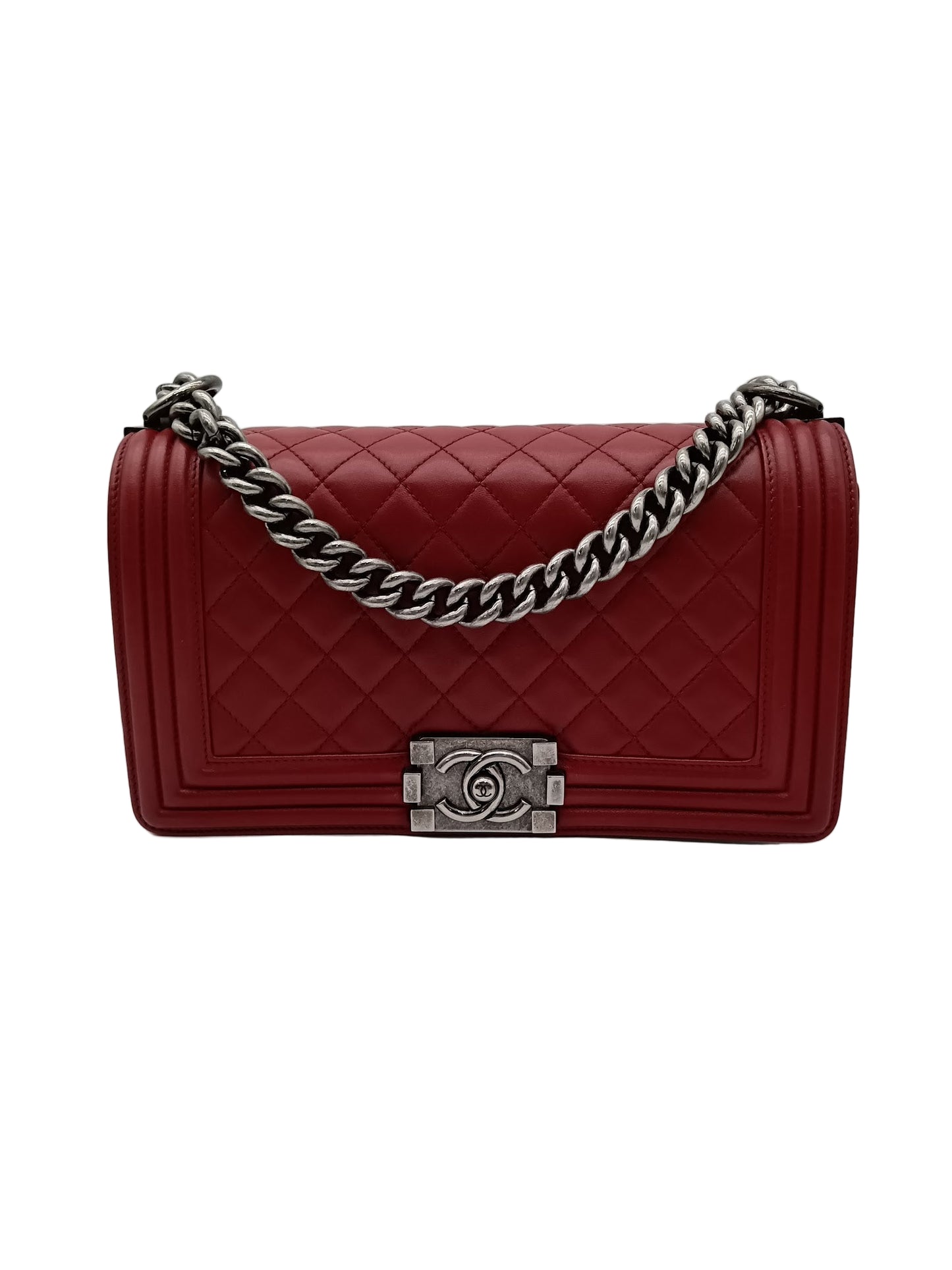 CHANEL Lambskin Quilted Leboy