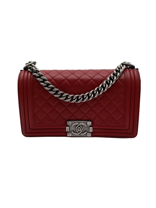 CHANEL Lambskin Quilted Leboy