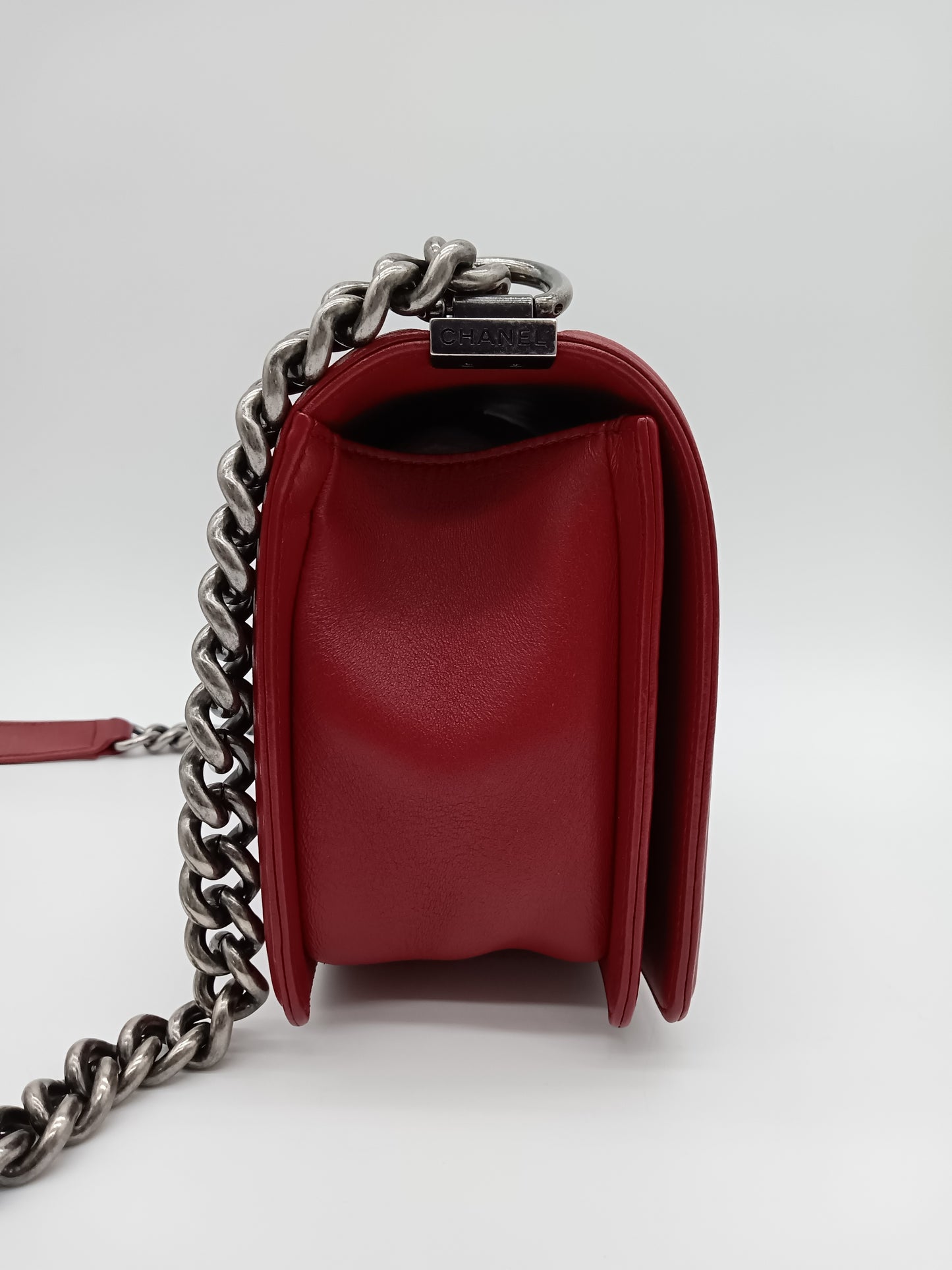 CHANEL Lambskin Quilted Leboy