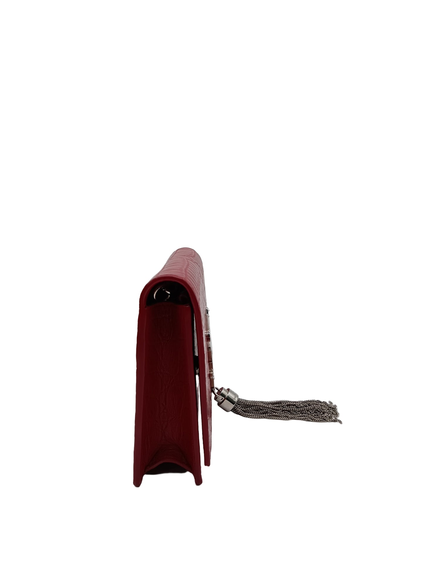 YSL Crocodile Embossed Kate Monogram