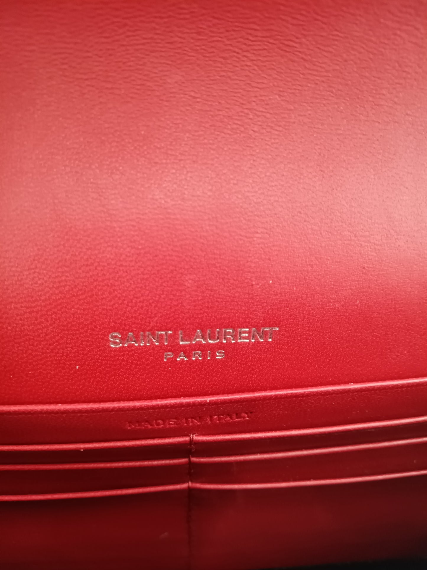 YSL Crocodile Embossed Kate Monogram